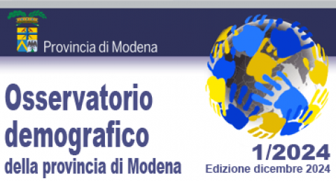 Copertina - Osservatorio demografico della provincia di Modena - n. 1/2024 - Edizione dicembre 2024