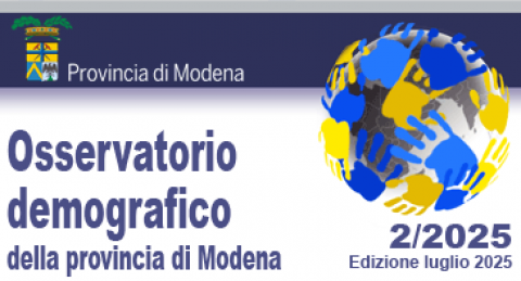 Copertina - Osservatorio demografico della provincia di Modena - n. 2/2025 - Edizione luglio 2025